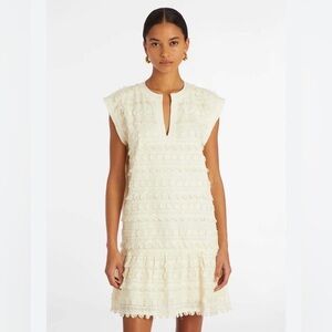 NWT Marie Oliver | herra dress ivory textured  crochet dress feminine luxury S